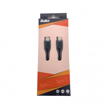 - BULLET Type C - Type C 1m, 2.4A Black