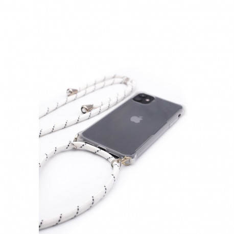 Evelatus Apple iPhone 11 Pro Silicone Transparent with Necklace TPU Strap Transparent