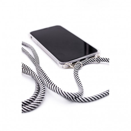 Evelatus Apple iPhone 11 Pro Silicone Transparent with Necklace TPU Strap Transparent