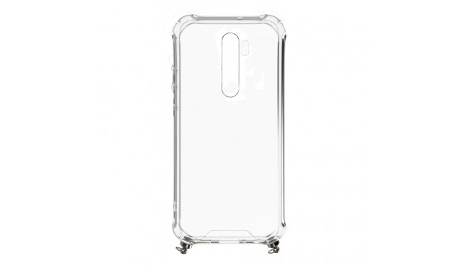 Evelatus Xiaomi Note 8 Pro Silicone Transparent with Necklace TPU Strap Silver