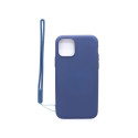Evelatus Apple iPhone 11 Pro Soft Touch Silicone Case with Strap Dark Blue