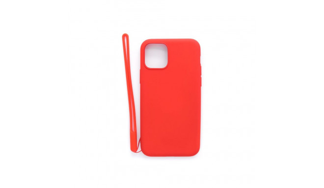 Evelatus Apple iPhone 11 Pro Soft Touch Silicone Case with Strap Red