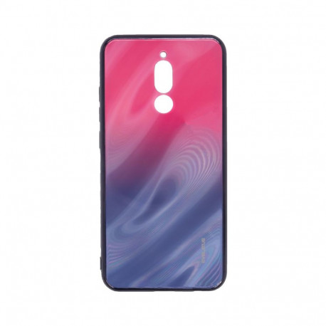 Evelatus Xiaomi Redmi 8 Water Ripple Gradient Color Anti-Explosion Tempered Glass Case Gradient Pink