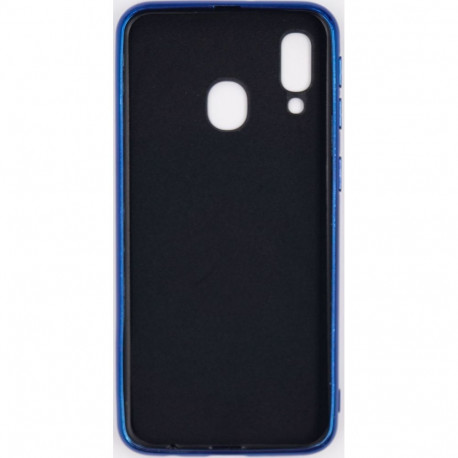 Evelatus Samsung Galaxy A40 Water Ripple Full Color Electroplating Tempered Glass Blue