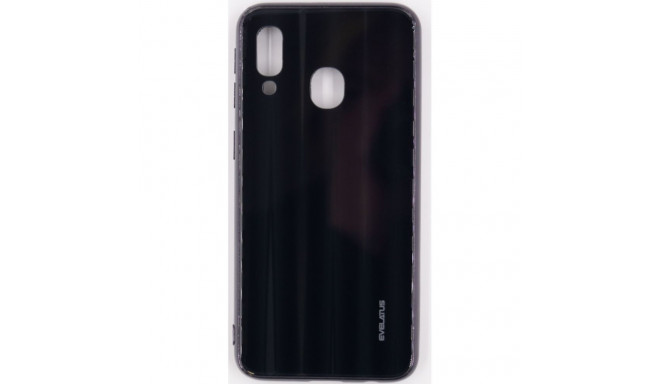 Evelatus Samsung A40 Water Ripple Full Color Electroplating Tempered Glass Black