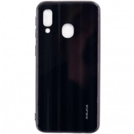 Evelatus Samsung Galaxy A10 Water Ripple Full Color Electroplating Tempered Glass Black