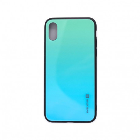 Evelatus Apple iPhone X/Xs Gradient Glass Case 6 Lagoon