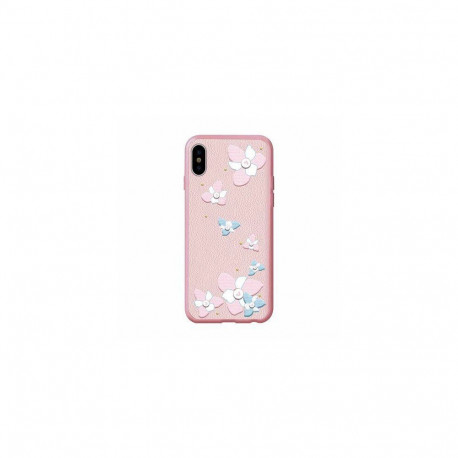 Devia Apple iPhone X Flower Embroidery Case Lanya Black