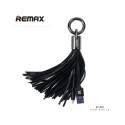 Remax Apple Tassels Ring Data Cable for Lightning Black