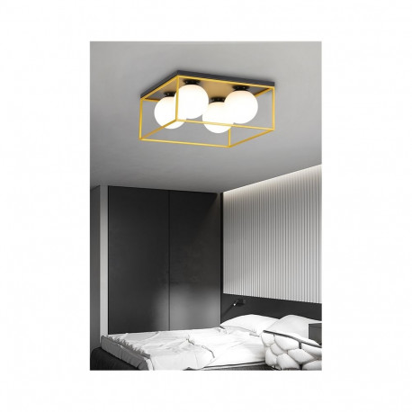 CEILING LIGHT DRIFT 4XE14 GOLD