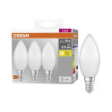LED pirn B40 4.9W E14 827 470lm matt 3 tk