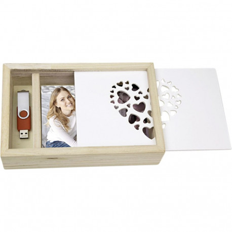 ZEP Love Box USB 13x18 puidust fotodele ja kleebistele CZ1257