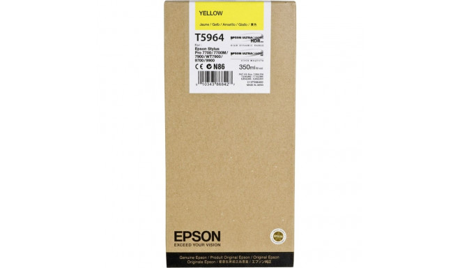 Epson tindikassett kollane T 596 350 ml T 5964