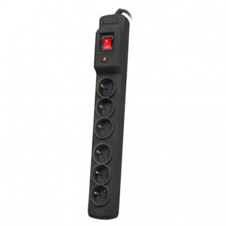Armac liigpingekaitse MULTI M6 3M 6 Prantsuse pistikupesaga, must