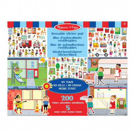MELISSA & DOUG Reusable Sticker Pad - My Town