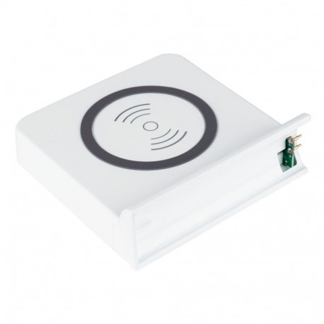 Qi Wireless Charging Pad 15 Watt rechts (weiß, für USB-Desktop-Schnellladestation PCA-D006W (rechte 