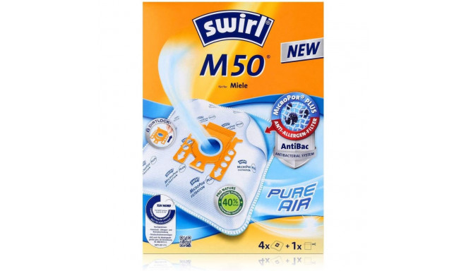 Melitta vacuum cleaner bag M50 AirSpace MicroPor Plus Green (4 bags + 1 filter, for Miele)