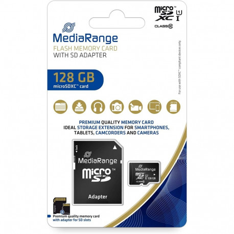 MicroSDXC mälukaart 128 GB Class 10, must