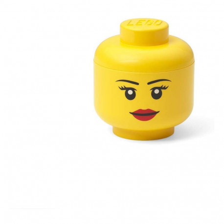 LEGO Storage Head "Girl", mini (gelb)