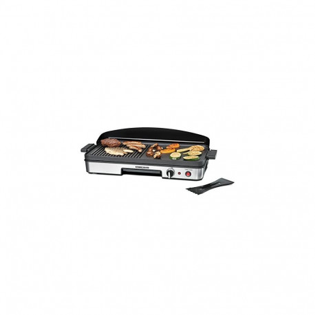 Rommelsbacher table grill BBQ 2003 (black / stainless steel, 1,900 watts)