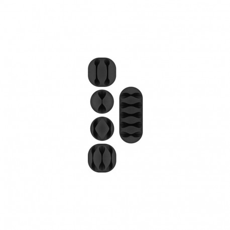 Goobay 70683 cable organizer Desk/Wall Cable clip Black 5 pc(s)