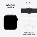 Apple Watch 11 GPS + Cellular 42mm Sport Band M/L, jet black/black (MF854ET/A)