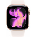 Apple Watch 11 GPS 42mm Sport Band M/L, rose gold/light blush (MEU44ET/A)