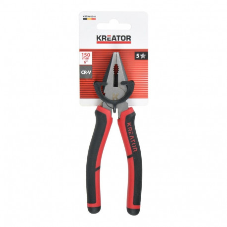 Combination Pliers 170mm KREATOR KRTH60301 Jaw Depth 32mm, Working Width 25mm, Chrome Vanadium