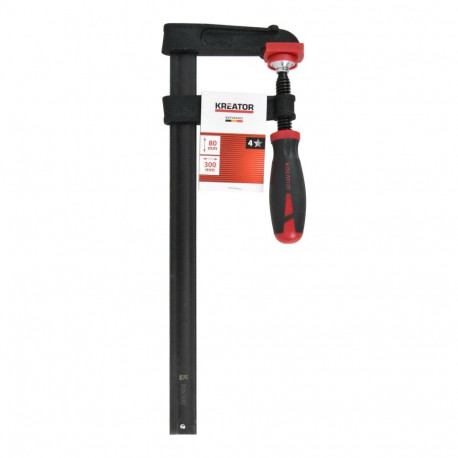 Baariklammer, KREATOR, KRTH40203, Pikkus: 380 mm, Maks. näpitsade sügavus: 300 mm, Kinniti jõud: 270