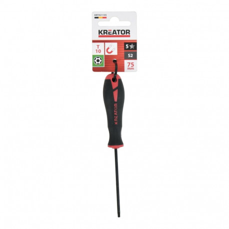Kreator KRTH21105 Torx kruvikeeraja, 75mm, T10, magnetiline ots, libisemiskindel käepide