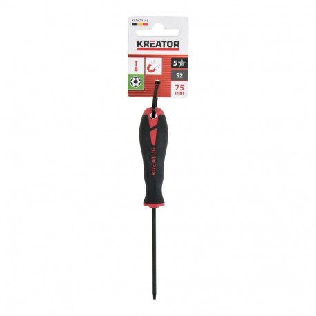 Kreator KRTH21103 Torx screwdriver, 75mm, T8, magnetic tip, anti-slip handle