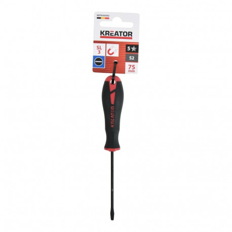 Screwdriver Slotted KREATOR KRTH20302 75mm SL3