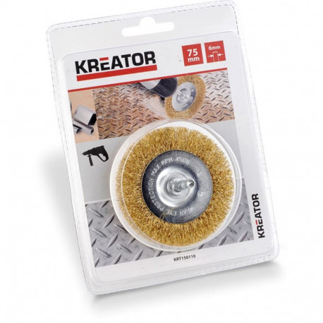 Kettahari Ø75mm, messingist harjased Kreator