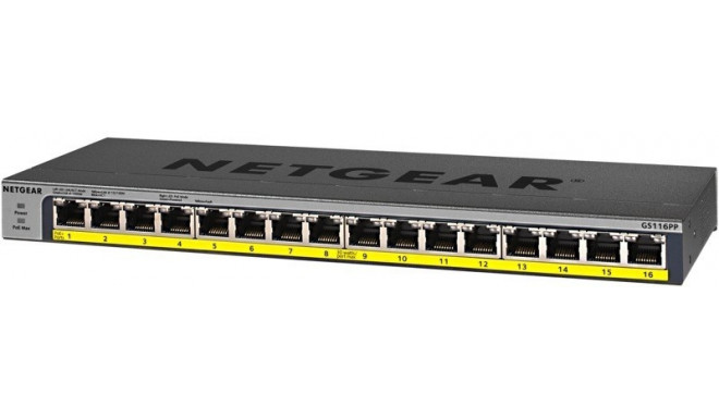 Netgear GS116PP Switch Unmanaged 16GE PoE+