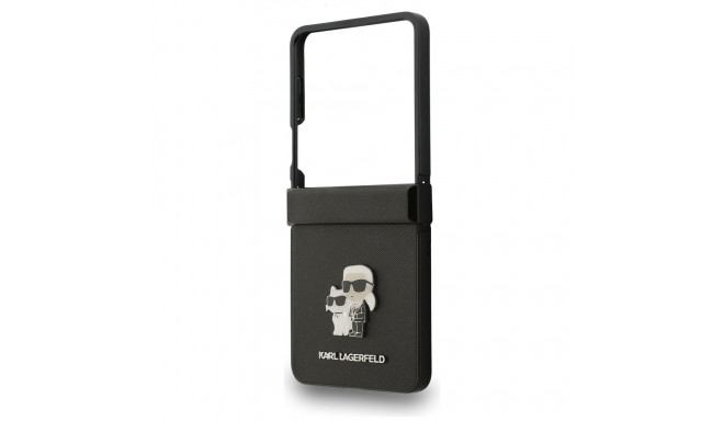 Karl Lagerfeld Saffiano Karl&Choupette Pin ümbris Samsung Galaxy Z Flip7 must