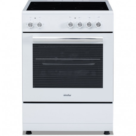 Simfer | Cooker (Power cable not included) | 6043SEDBB | Oven type Electric | White | Width 60 cm | 