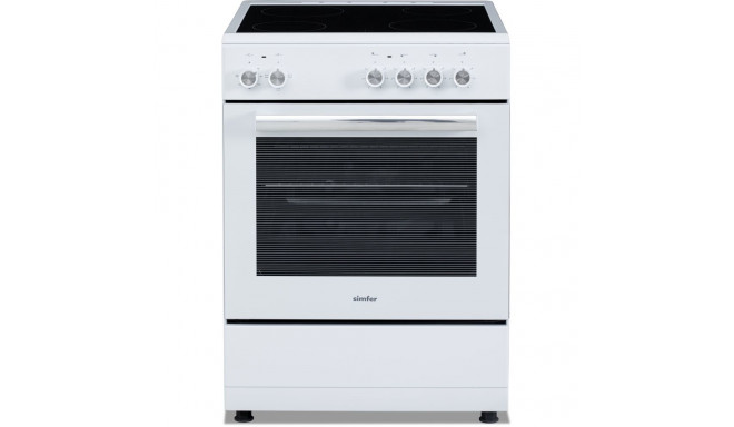 Simfer pliit 6043SEDBB elektriline ahi 60cm 60cm (toitekaabel ei kuulu komplekti), valge