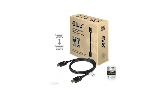 CABLE HDMI TO HDMI 1M/M/M CAC-1371 CLUB3D