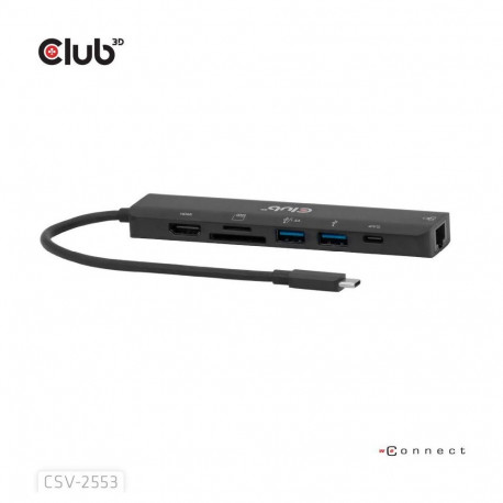 I/O HUB 7IN1 USB-C HDMI/100W CSV-2553 CLUB3D