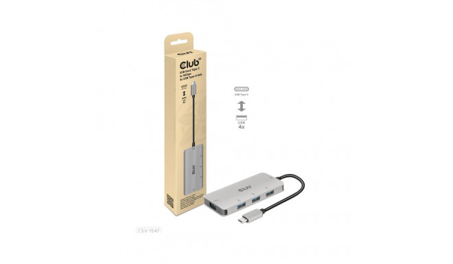 I/O HUB USB-C TO USB 4PORT/M/F CSV-1547 CLUB3D