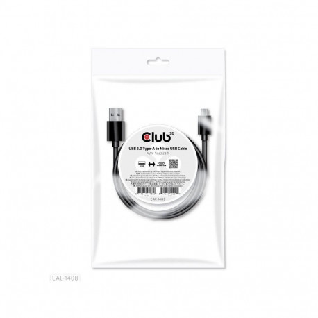 CABLE USB TO MICRO USB 1M/M/M CAC-1408 CLUB3D
