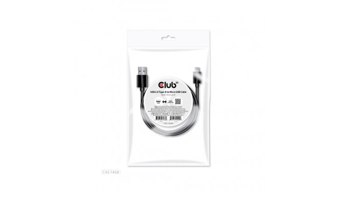 CABLE USB TO MICRO USB 1M/M/M CAC-1408 CLUB3D