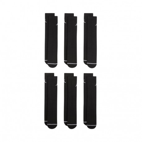 Jordan sokid Everyday Cushioned Crew HV6228 010 6 paari 34-38, must