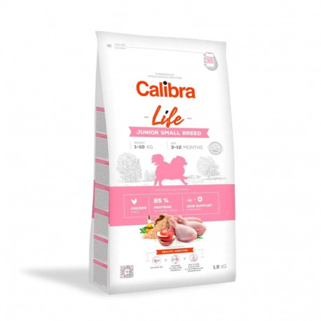 Dog Food - CALIBRA Dog Life Junior Small Breed Chicken 1.5kg Gluten-Free