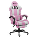 Gaming Chair - Huzaro Force 4.7 Adjustable Backrest 140kg Capacity Pink Mesh