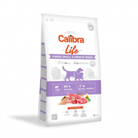 Dog Food - CALIBRA Life Junior Small&Medium Breed Lamb 12kg 28% Protein 18% Fat