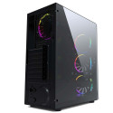 Computer Case - Gembird CCC-FC-1500RGB Midi Tower ATX/ micro ATX Black, Transparent
