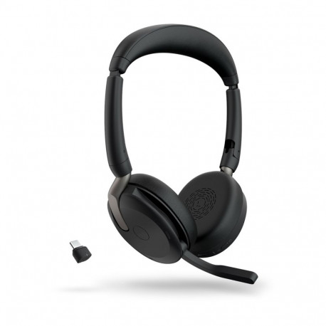 Headset - Jabra Evolve2 65 Flex Hybrid Noise-Canceling Wireless 20h Talk Time