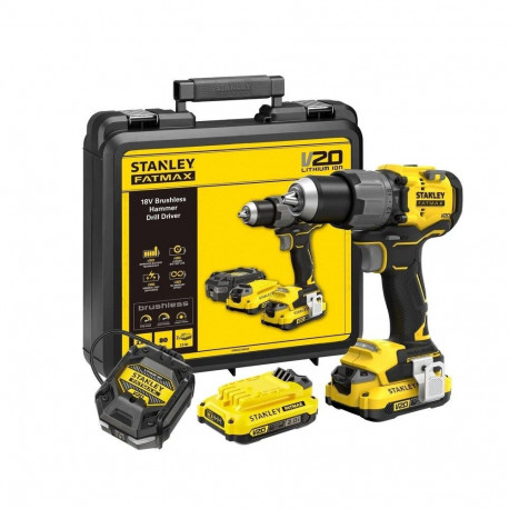 Power Tool - STANLEY Fatmax 18V Impact Drill/Driver 80 N⋅m 2000 RPM 1.2 kg