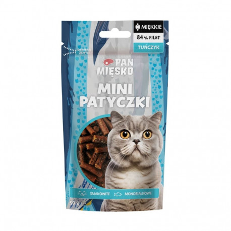 Cat Treat - PAN MIĘSKO Mini Tuna Sticks 50g Hypoallergenic Fish Flavor